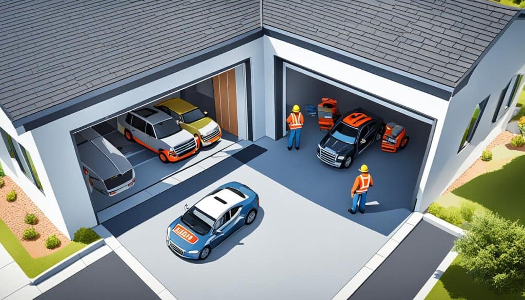 Elektrische garagepoort installatie