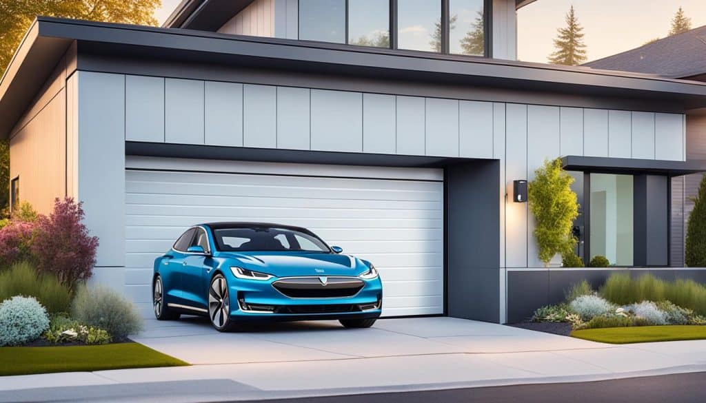 Elektrische garagepoort met personalisatie