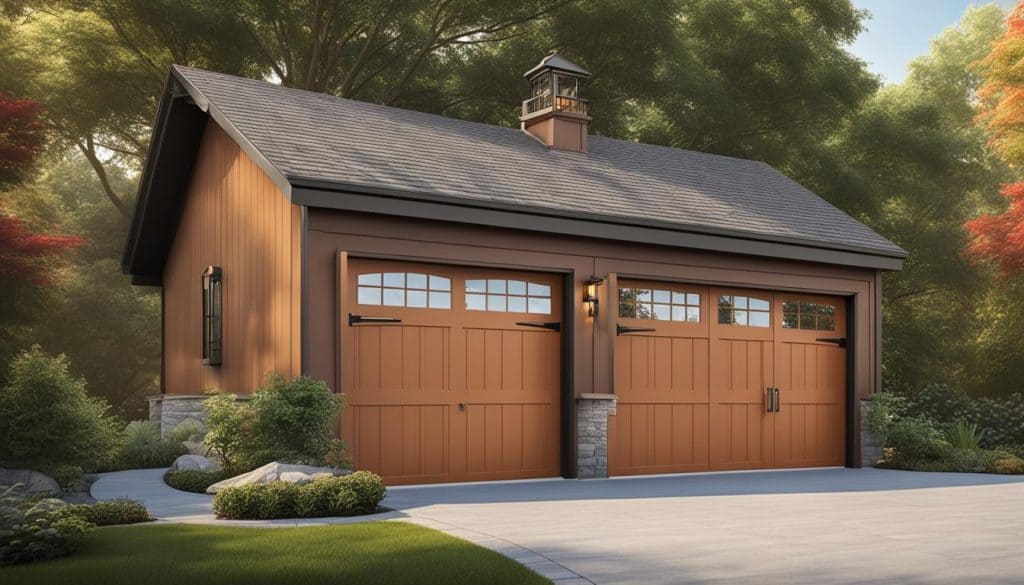 afbeelding van garagepoort met deuropening