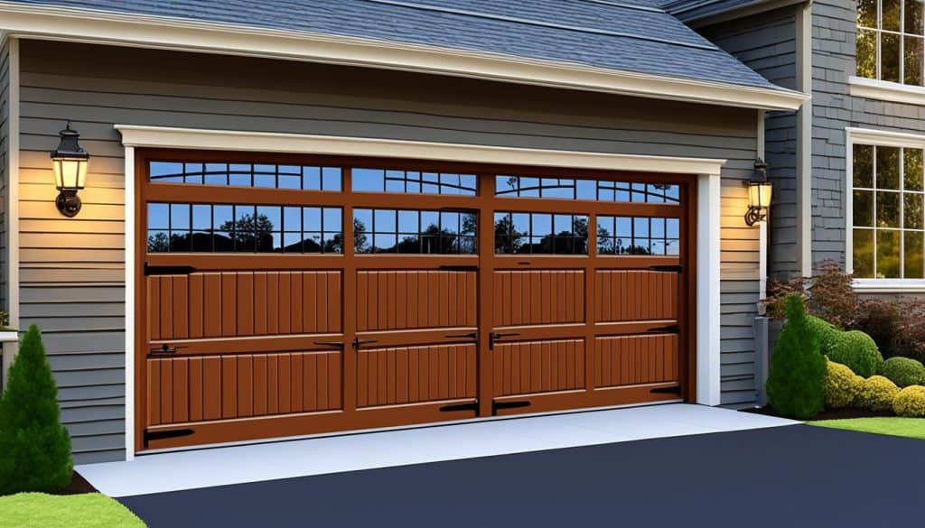 mogelijkheid van een deur in verschillende soorten garagepoorten