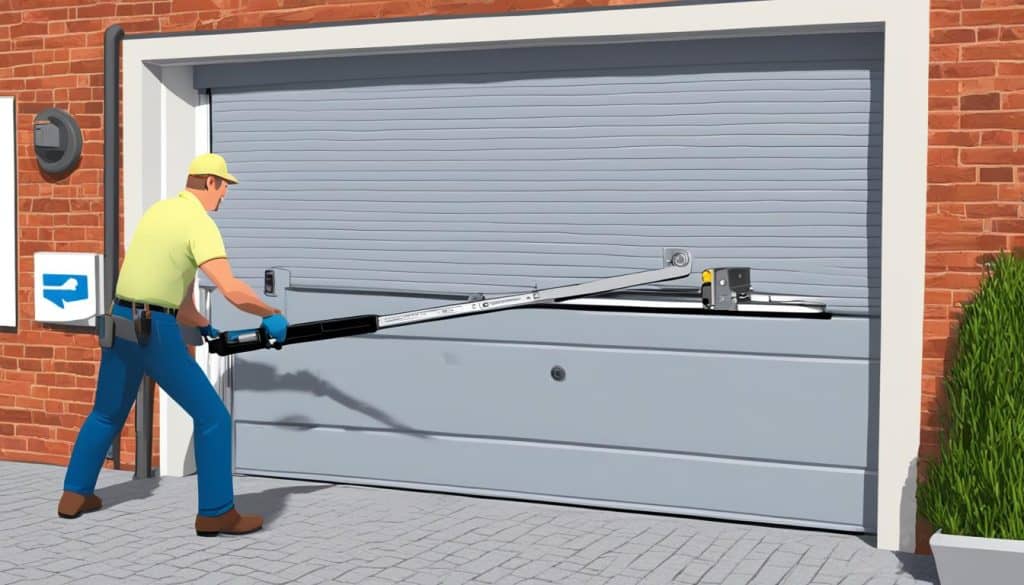 sectionale garagepoort volgens bediening