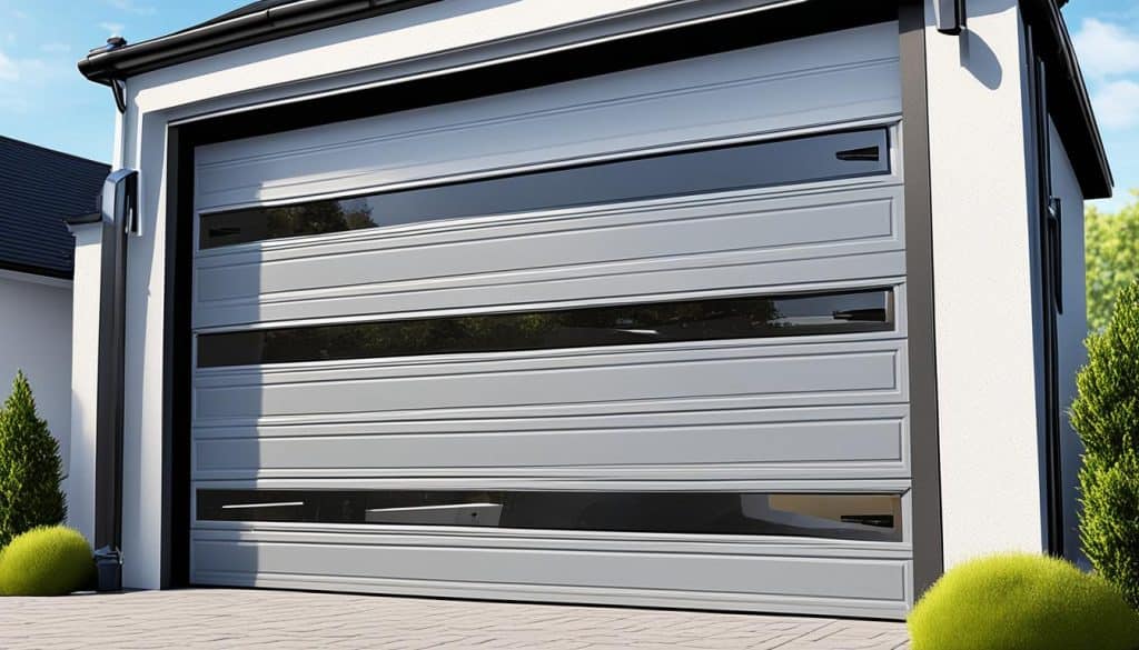 sectionale garagepoorten met raam